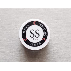 Kamui Clear Super Soft / Medium Original 10 Layers Cue Tips Pool Accessories Size 13 mm/14 mm Hardness Version SS/S/M, Clear Super Soft - 13 mm
