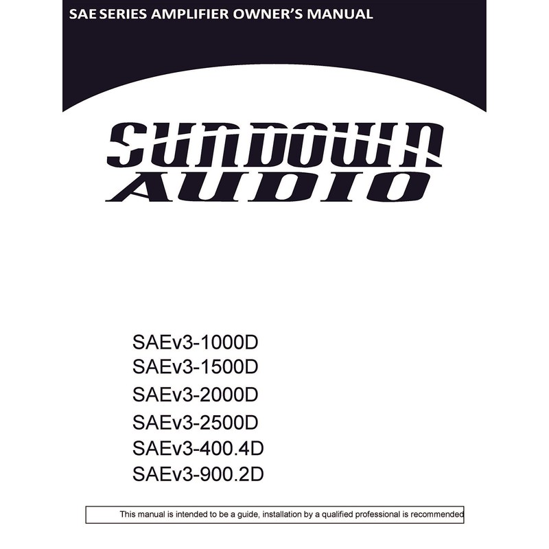 Sundown Audio SAE-1000D V.3 Monoblock 1000W RMS Amplifier SAEV3-1000D