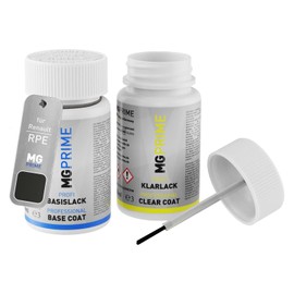 MG PRIME Autolack Lackstift Set für Renault RPE Bleu Marine Fume/Rauch-Blau Basislack Klarlack je 50ml