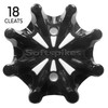 SOFTSPIKES Golf Spikes Pulsar Fast Twist 3.0 Black Golf Spikes,