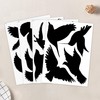 JUNART Anti-Collision Window Stickers, Bird Shape Window Decals, Prevent People