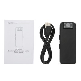 1080p Pocket Camera Recorder Clip On 180 Degree Rotation Pocket Mini Camcorder for Meeting Outdoor