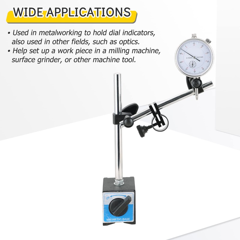 Acymner Dial Indicator with Magnetic Base Holder | 130lbs Magnetic