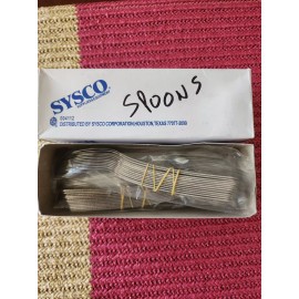 SYSCO Windsor 3 Dozen Restaurant Tea Spoons Stainless SYSCO