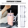 Glass Cup with handle - 24oz Tumbler glass cup with