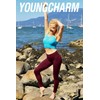 YOUNGCHARM 4 Pack Leggings with Pockets for Women,High Waist Tummy