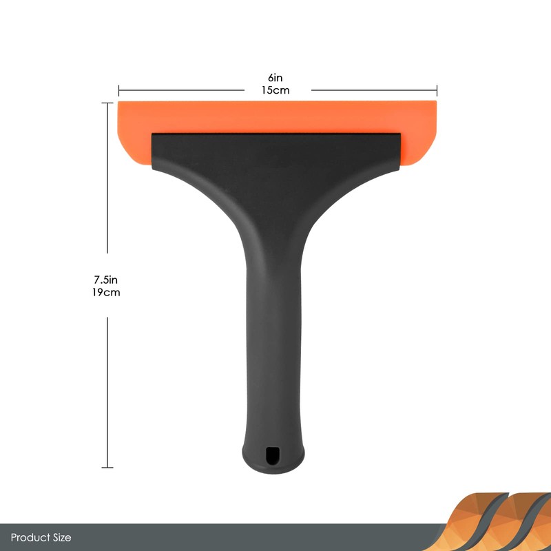 EHDIS 1PCS Window Squeegee with Handle, Flexible Rubber Squeegee, Shower
