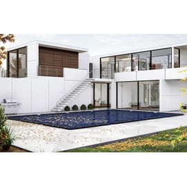 Winter Block Inground Pool Winter Cover, Fits 16’ x 32’ Rectangle, Solid Blue – Superior Strength & Durability, Treated for UV Protection, WC1632RE, 16' X 32'