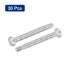 sourcing map #14-3" Self Drilling Screws, 30pcs 410 Stainless Steel