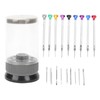 9pcs Screwdriver Set Flathead CrossHead Screwdrivers Kit with Rotating Base