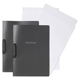Durable 999107390 DURASWING JOB Application Set 2 Application Folders with 2 Envelopes charcoal