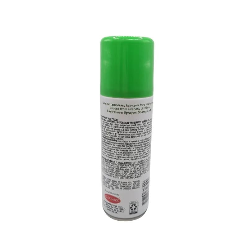 Goodmark Temporary Hair Color Green 3 oz. Spray on -