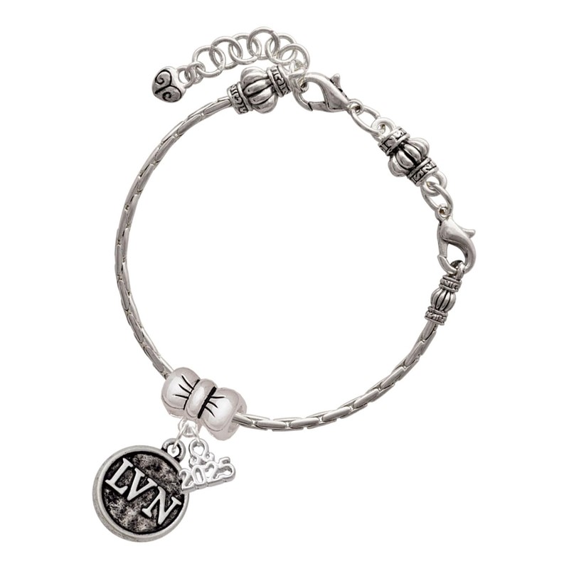 Delight Jewelry Silvertone Nurse Caduceus Seal - LVN - Silver-tone