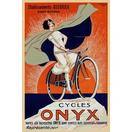 MAGNET 1920s Cycles Onyx Vintage Style Bicycle Riding Advertising Magnet Vinyl Magnetic Sheet for Lockers, Cars, Signs, refrigerator 5"