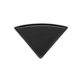 GET PZ-85-BK Melamine Triangular Pizza Serving Plate, 8.75" x 9", Black (Set of 12)