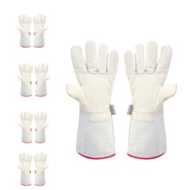 Sindayo -260°C/-436°F Antifreeze Gloves for Dry Ice Handling Liquid Nitrogen Sponge and Cotton Inner (5 Pair (14 Inch))