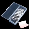 Transparent Empty Nail Storage Box Manicure Tool Organizer for Suitcase