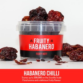 Spicentice Ltd Fruity Habanero! Warm Cayenne Pepper. 100% Pure Habanero Chillies. Gluten Free Spices, Sugar & Salt Free., SNT-FruityHabanero