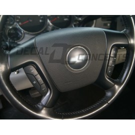 Decal Concepts Flat Black Steering Wheel Spoke Overlay Decal Matte-Fits Silverado Tahoe (07-13)