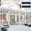 Clear Tarps Heavy Duty Waterproof, 6x10ft Upgraded Edge Heat Fused