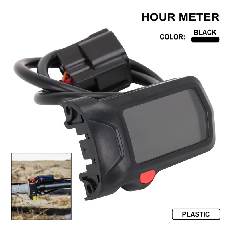 Motorcycle Speedometer Tachometer Waterproof LCD Display Digital Hour Meter Gauge