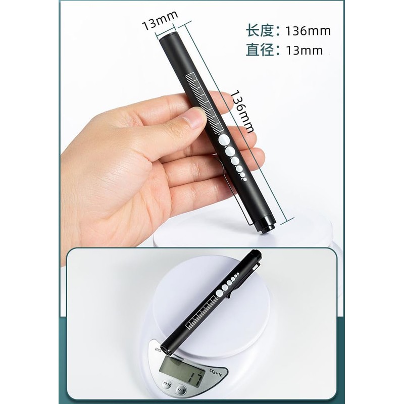 ALONEFIRE P32 Pen Flashlight Bright White+Yellow Dual Light Source USB