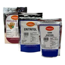 Eritritol, Goma Xantana Y Psyllium Husk Keto 100 Gramos C/u