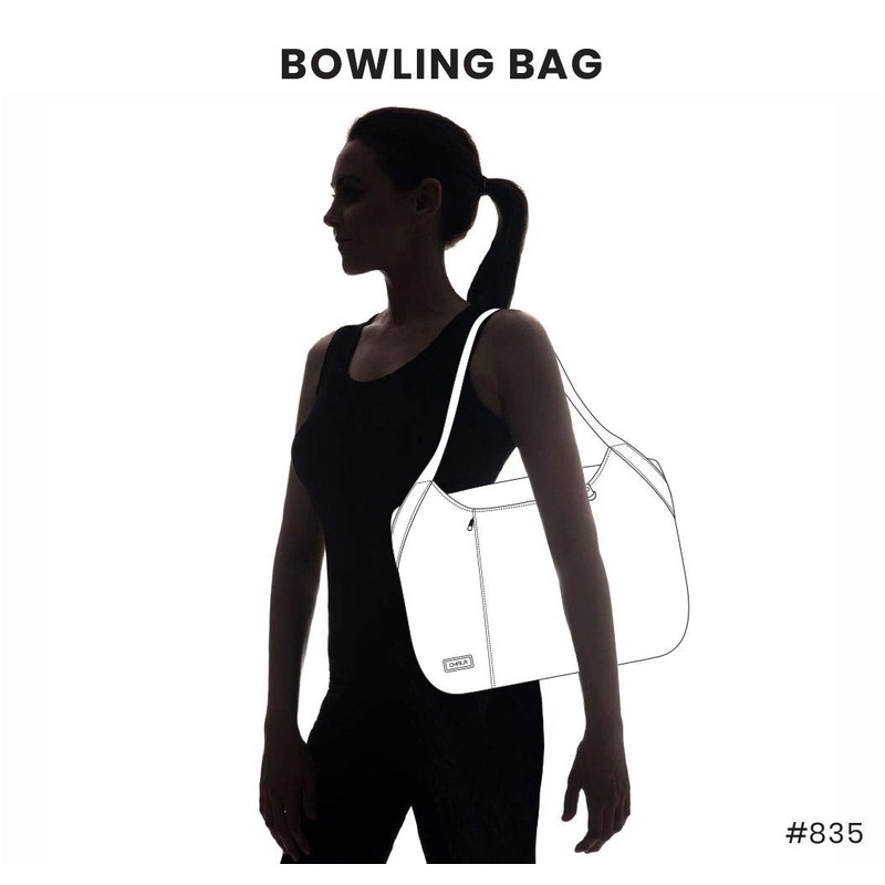 Chala Bowling Bag Indigo - PawPrint B&W