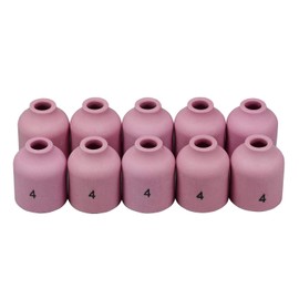 TIG Gas Lens Alumina Nozzle Ceramic Cup 53N58#4 1/4" Orifice Fit PTA DB SR WP 9 20 24 25 TIG Welding Torch 10pk