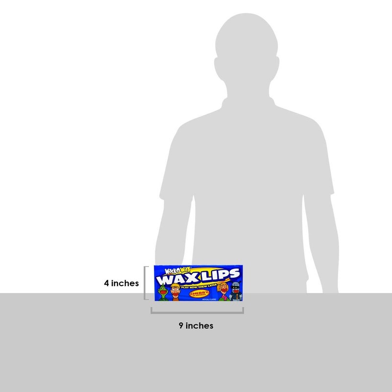 Wack-O-Wax Wax Lips Candy – Individually Wrapped Cherry Flavored Candy