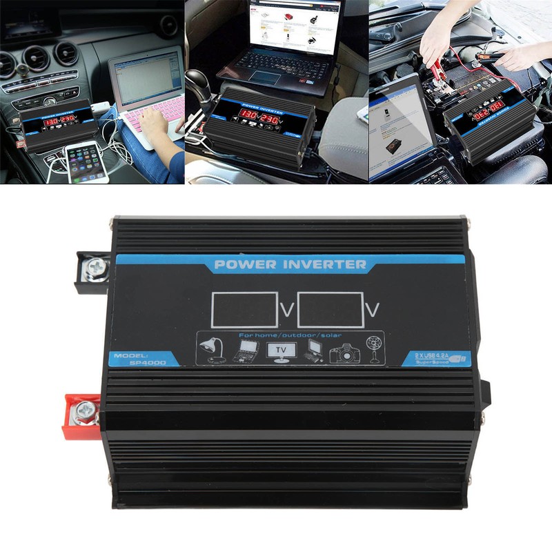 300W Modified Sine Wave Inverter USB Car Power Inverter Adapter