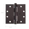 Cauldham (3 Pack) Commercial-Grade 4-1/2" Full Mortise Ball-Bearing Door Hinges