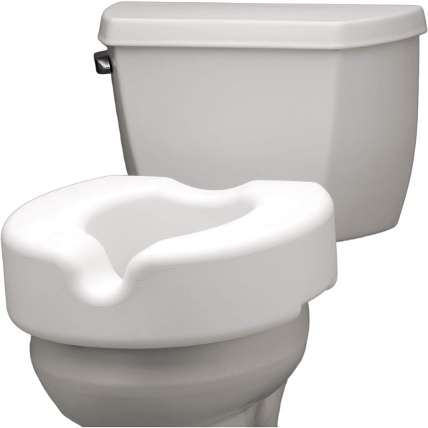 NOVA Medical Products Elevated Raised Toilet Seat, White