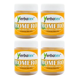 Pack 4 Pomadas De Romero Frasco De 40g C/u Mentol