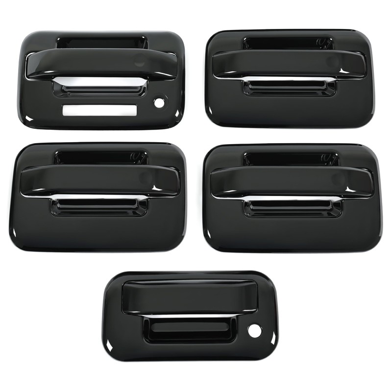 HECASA 4 Door Handle Covers + Tailgate Handle Cover Compatible