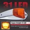 KOMAS 31LED Amber Cab Marker Light Waterproof Top Roof Running