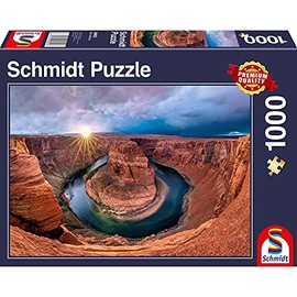 Schmidt Spiele 58952 Glen Canyon Horseshoe Bend on Colorado River 1000 Piece Jigsaw Puzzle