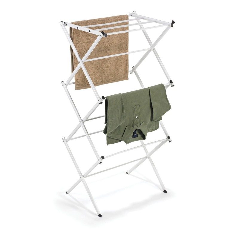 Polder Compact Accordion Clothes Drying Rack White