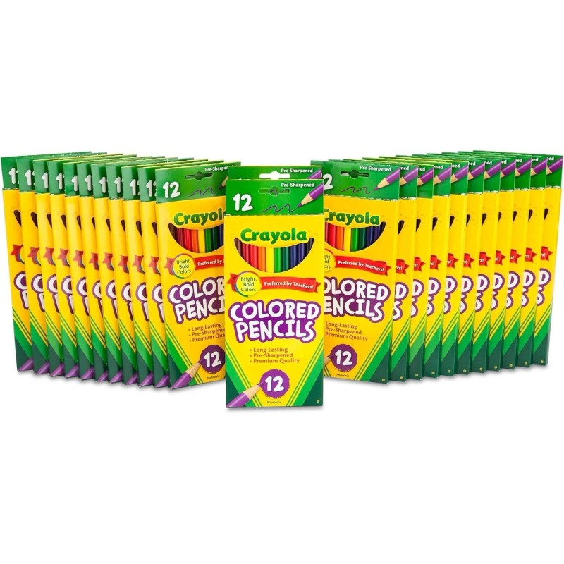Crayola Bulk Colored Pencils for Kids (24pk), Essential Back to