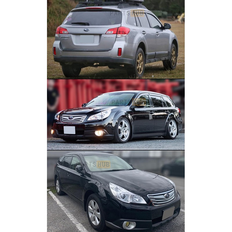 Fits for 2010-2014 Subaru Outback Wagon Sporty Black Trim Smoke