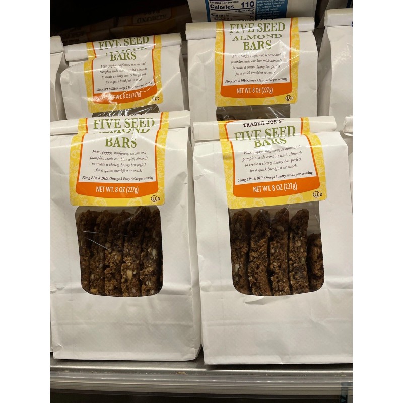 Trader Joe's 2 Packs Trader Joe's Five Seed Almond Bars