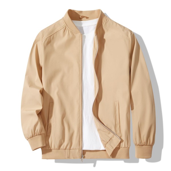XiaoYouYu Men's Bomber Jacket Fashion Stylish Lightweight Windbreaker Spring Fall
