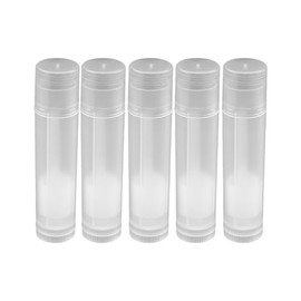 100pcs 5 Ml de Tubos de Brillo de Labios Vacíos, Contenedor de Tubos de Bálsamo Labial y con Tapas de Plástico Tubo de Labios con Soporte de Contenedor de Almacenamiento de