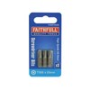 Faithfull Security S2 Grade Steel Screwdriver Bits T15S x 25mm