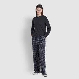 JAJU [JAJU/자주] 여 밍크 플리스 파자마 팬츠_라이트 네이비 [JAJU] Women's Mink Fleece Pajama Pants_Light Navy