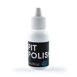 GlasWeld Pit Polish for Professional Windshield Repair - Polishing Compound to Improve Crack Repair, Glass Repair & Add Shine, Smoothness & Strong Finish to Car Window, Auto Glass Repair Kit - 15 ml
