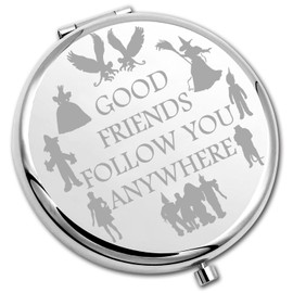PLITI Fantasy Movie Gift Fairy Tales Lover Gift Good Friends Follow You Anywhere Compact Mirror for Fans (Follow Anywhere CM)