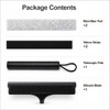 2 in 1 Window Squeegee with Adjustable Telescopic Pole, Shower