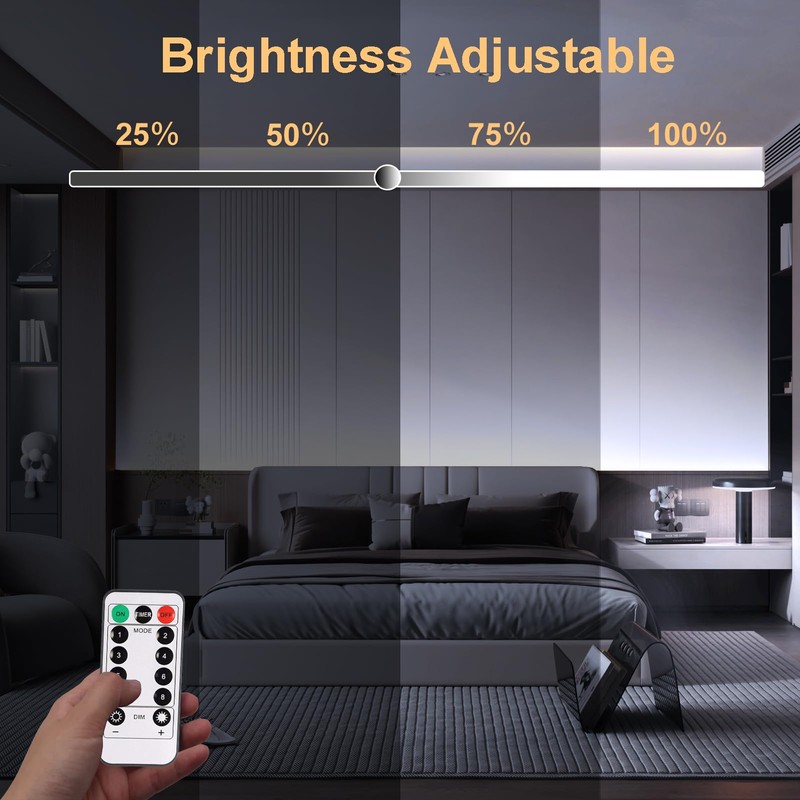 echosari 2 PCS Strip Lights Battery Operated, 9.8Ft 90 LED