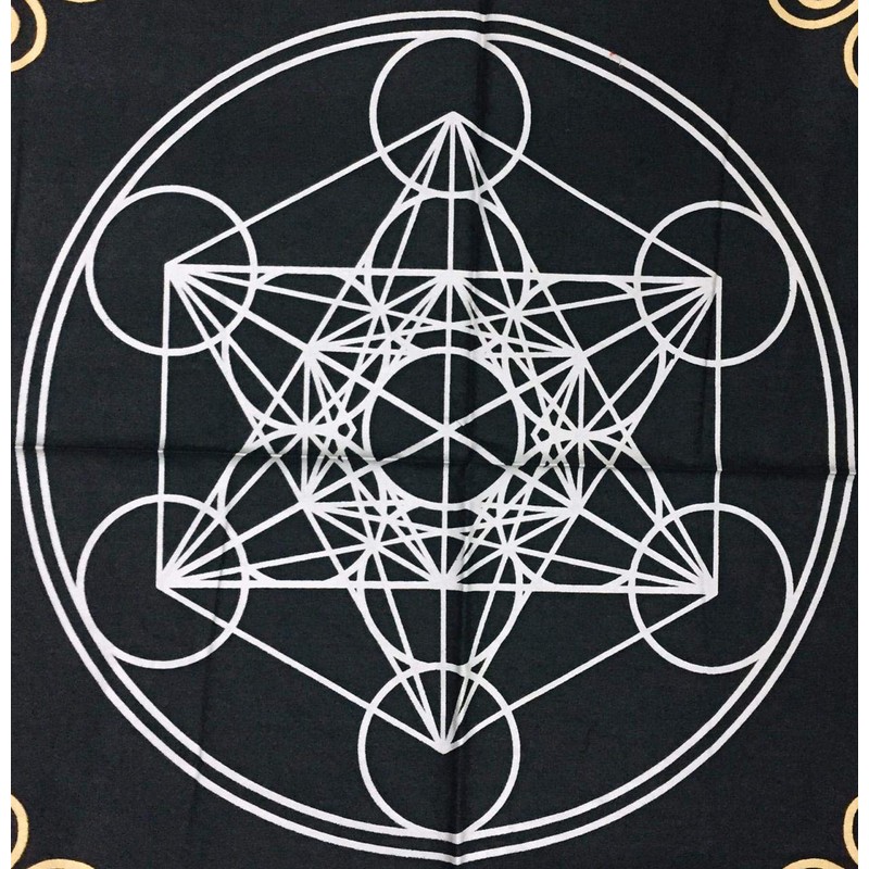 INDIAN CONSIGNERS Altar Cloth Hexagonal Metatron Witchcraft Alter Tarot Spread